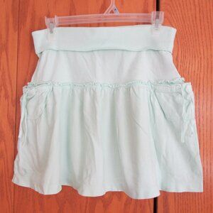 POLO RALPH LAUREN GIRL'S SIZE L (12 / 14) SKIRT MINT GREEN KNIT RUFFLE TIERED CA
